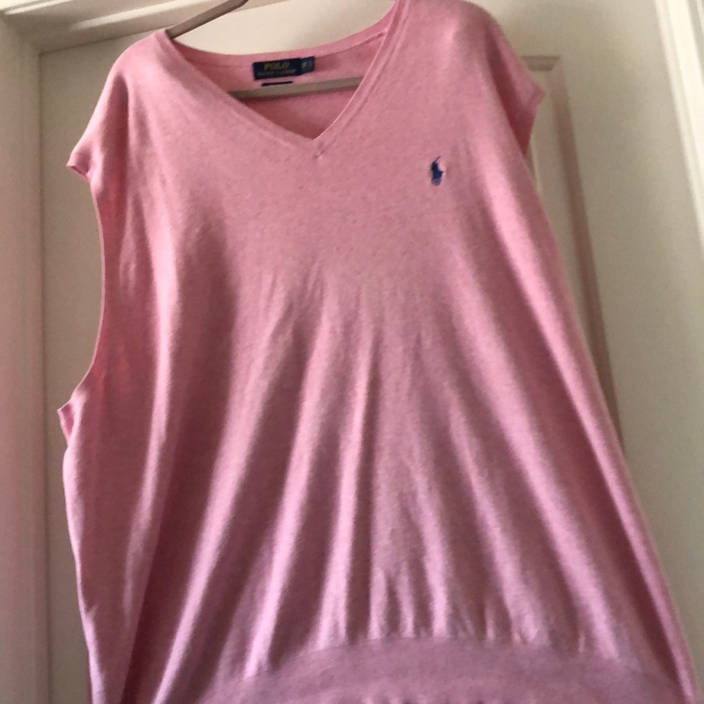 Men’s Polo Ralph Lauren Pink Sweater Vest